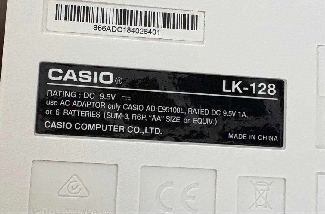 カシオ61鍵盤 電子キーボード LK-128 光ナビゲーション