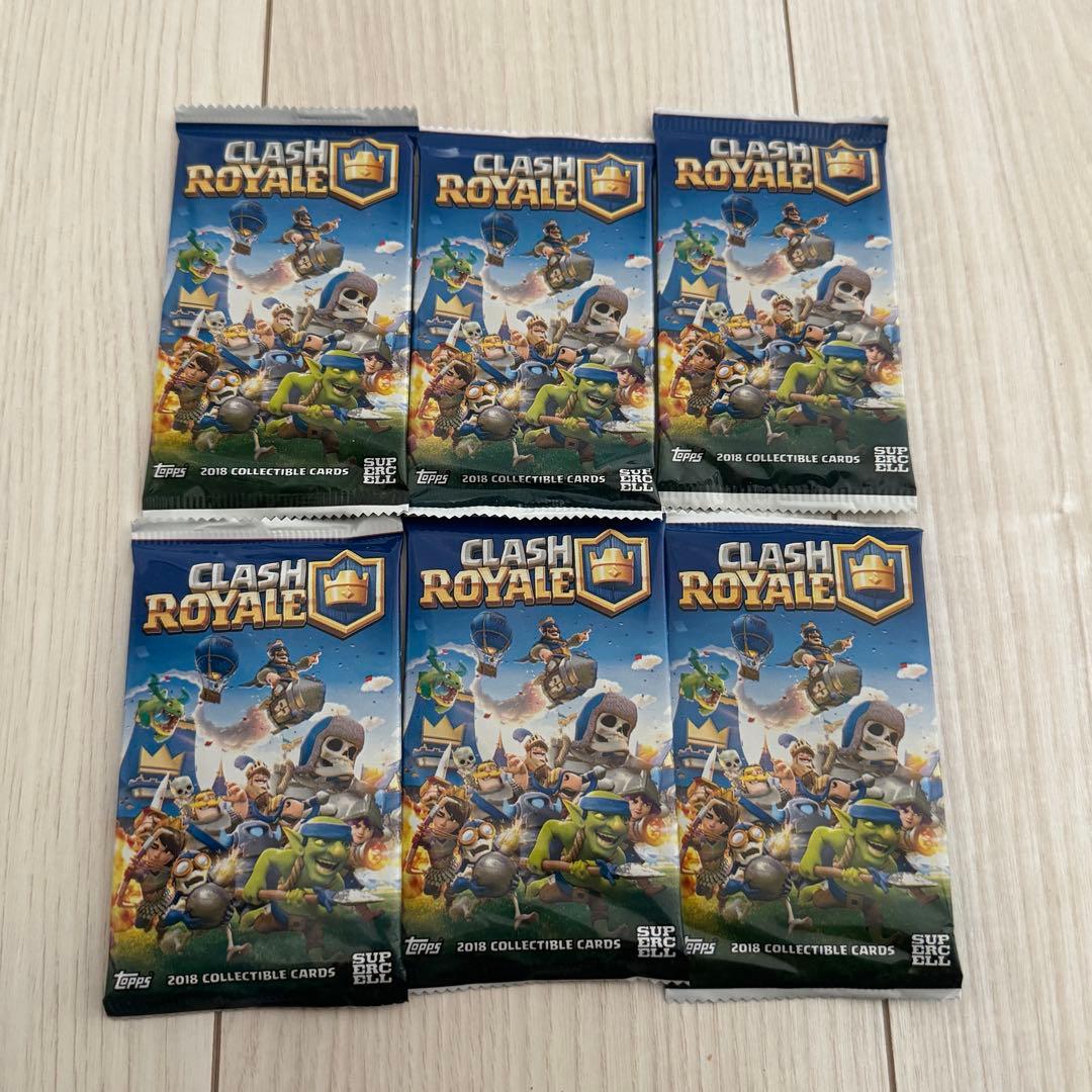 【未開封】希少品 クラッシュロワイヤル 公式トレカパック 6セット クラロワ
