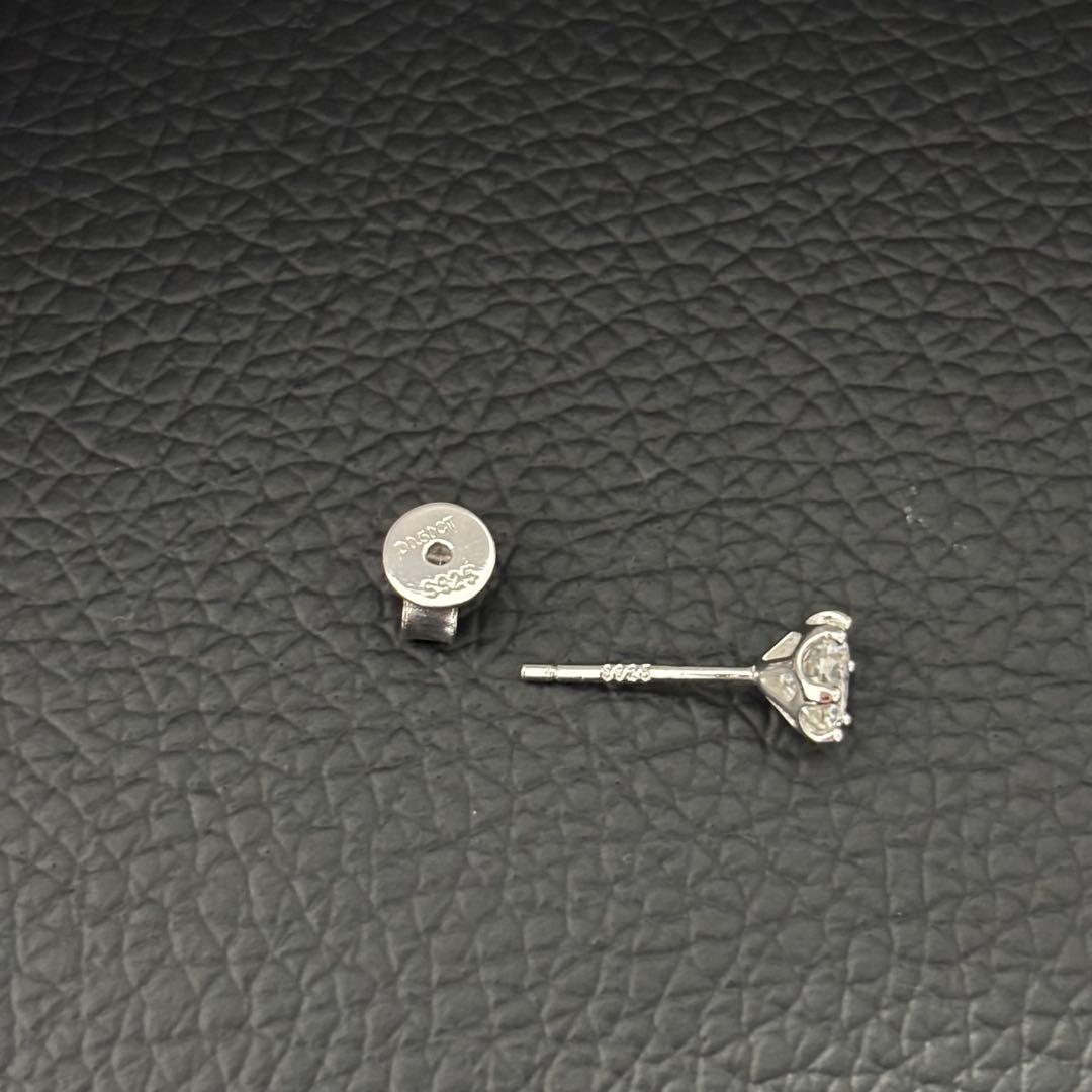 silver925 モアサナイト シルバー ピアス アバランチ