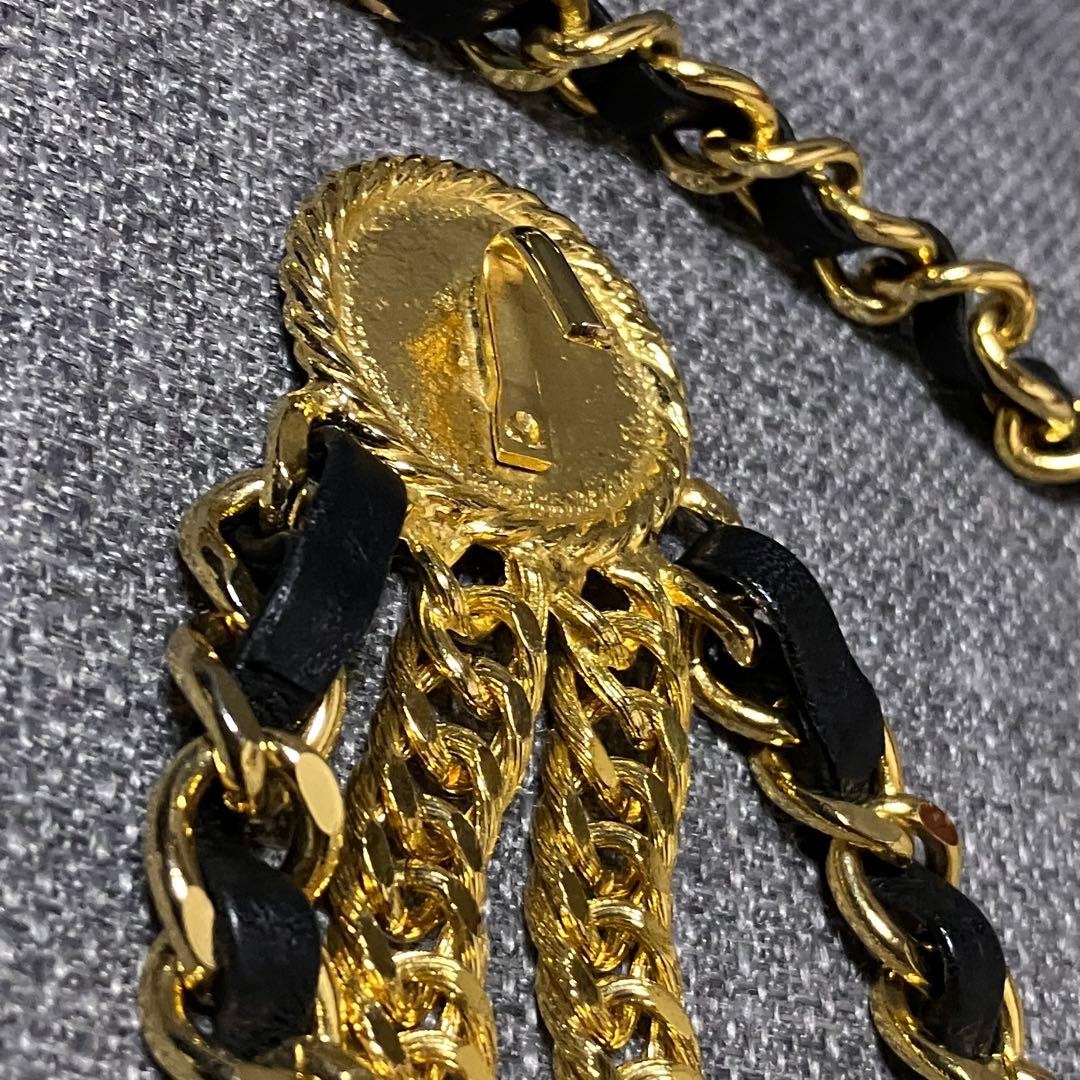 美品 J&R ジェイアンドアール チェーンベルト レザー ヴィンテージ