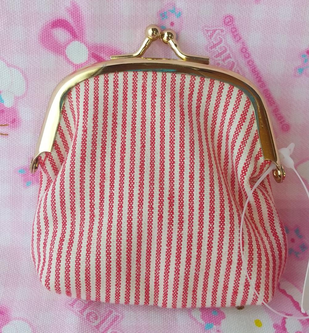 キティ　vivitix　バッグ　財布　がま口　デニム　ローズ　刺繍　レトロ