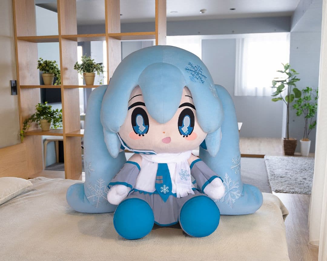 どきゅーと 雪ミク 超特大ぬいぐるみ タイトー 初音ミク