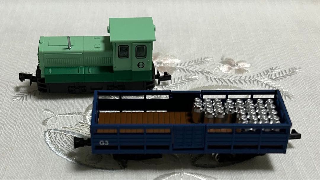 最終ナローゲージ　富別簡易軌道　自走客車/ディーゼル機関車＋セット4点　動力化済