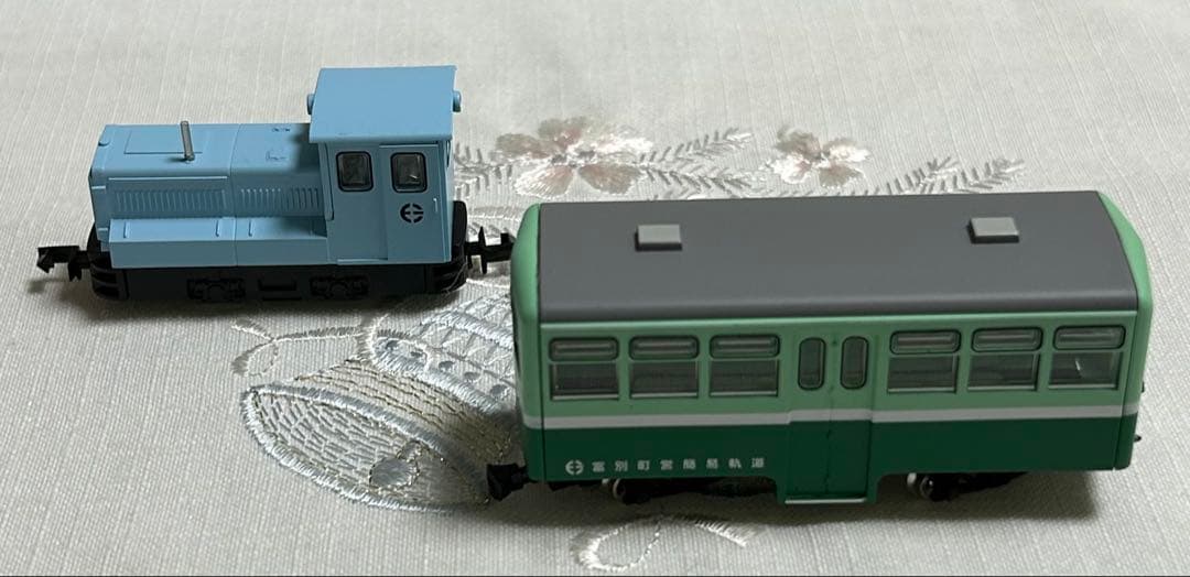 最終ナローゲージ　富別簡易軌道　自走客車/ディーゼル機関車＋セット4点　動力化済