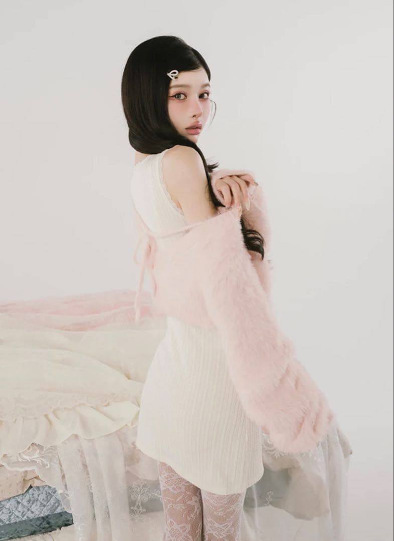 ケーブルニットソーセットミニワンピース　完売品　Darich