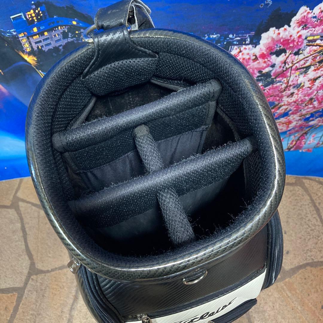 寶BU-1095 Titleistキャディバッグ ブラックホワイト CB731