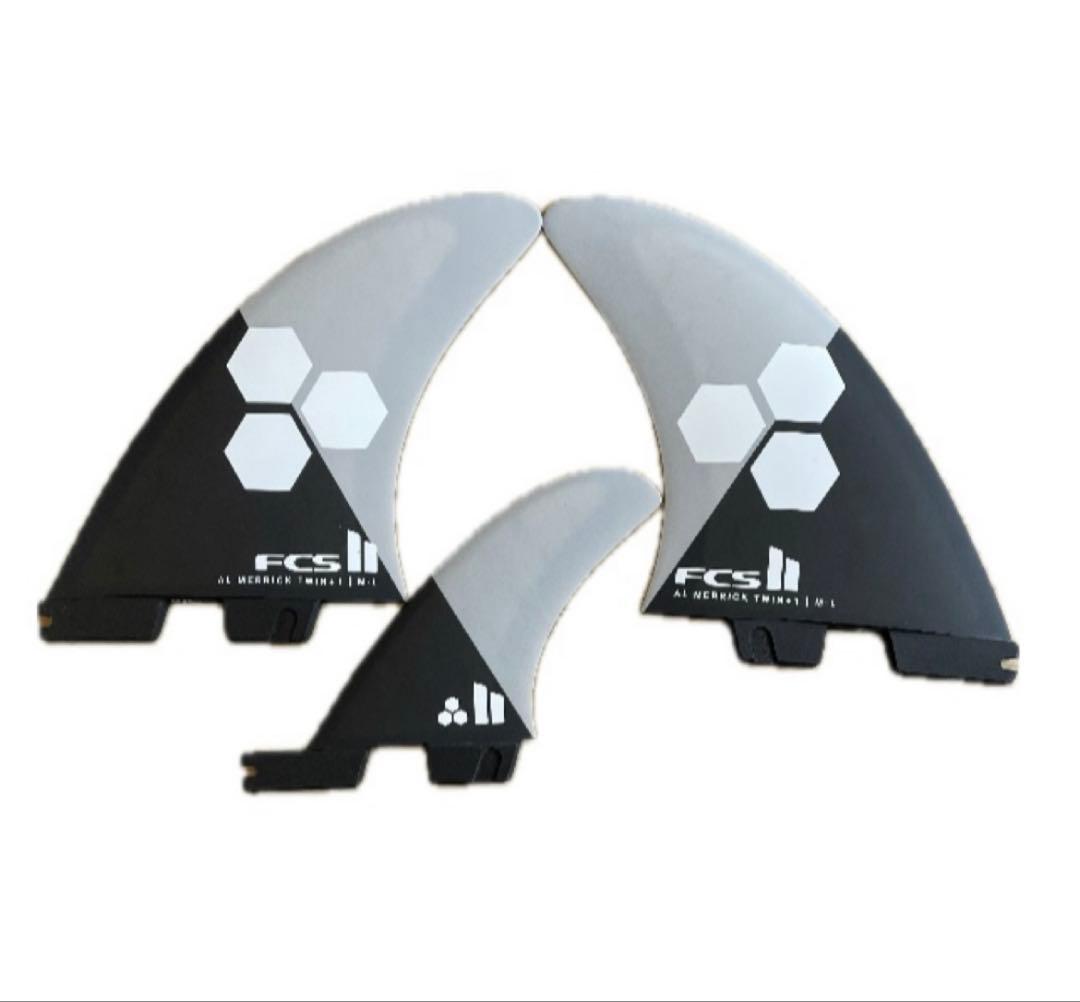 サーフィン・ボディボード FCS II AM Twn1 Grey/Charcoal M-L, Fins