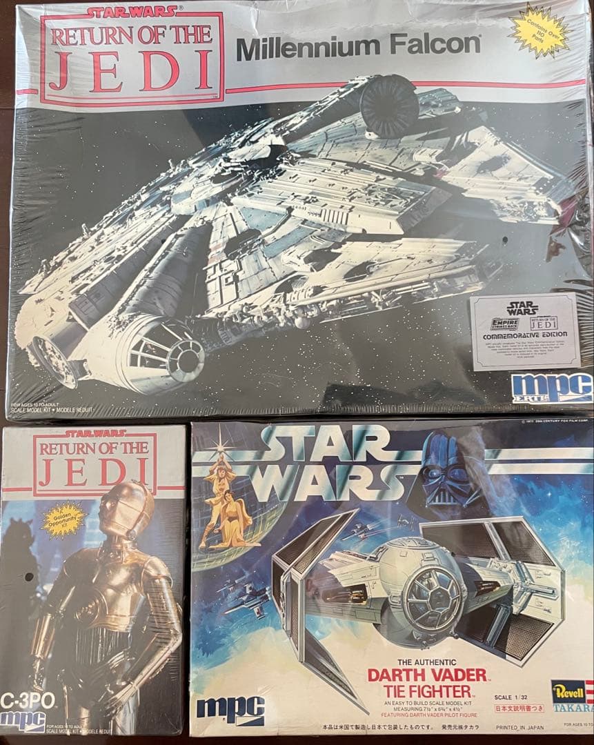 スター・ウォーズ mpc製プラモデル　3点セット