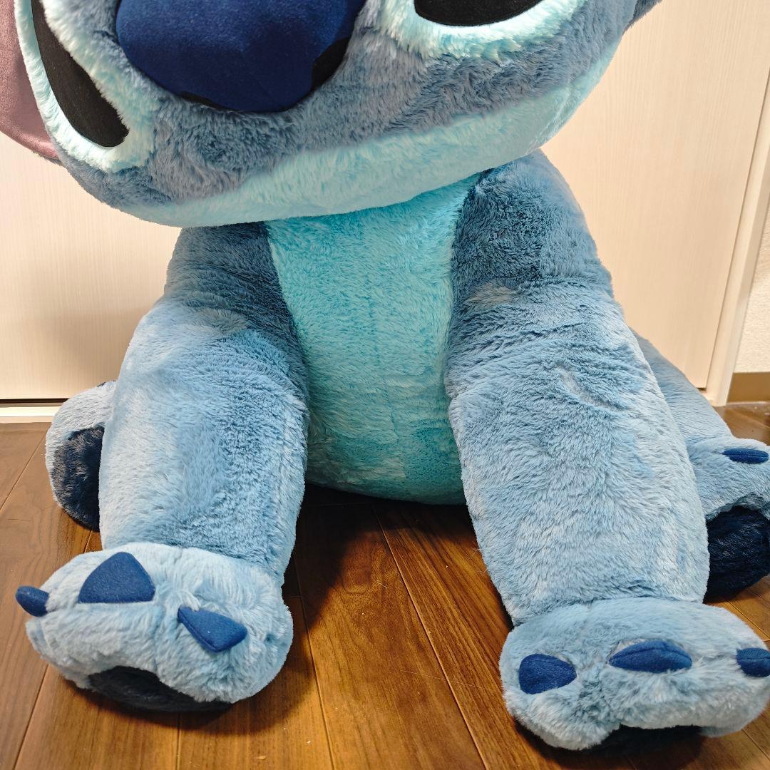 【美品】スティッチ ぬいぐるみ 巨大 コストコ ブランケット付き