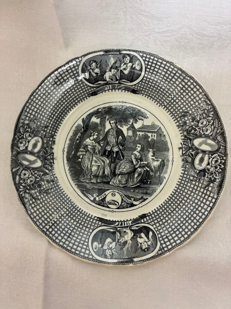 フランス アンティーク Vieillard & Johnston ボルドー窯