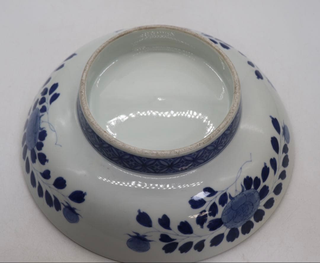 江戸　鍋島　大皿　梅紋　直径33.5cm アンティーク　送料込み260205