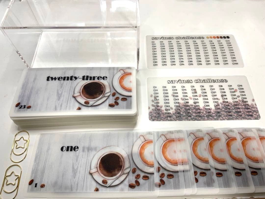 【コーヒー】1〜100【貯金BOX】