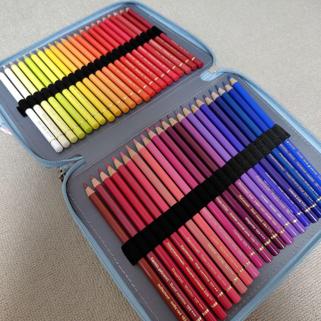 ポリクロモス　油性色鉛筆　まとめ売り　色鉛筆ケース付き