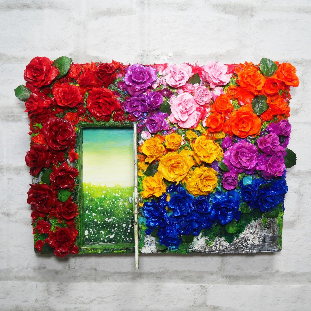 油絵 油彩 油彩画 絵画 絵【扉の先】