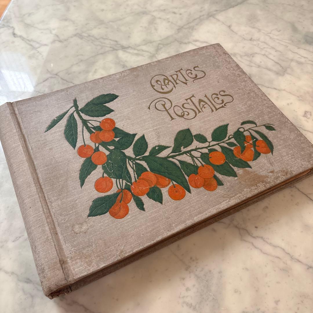 フランス　アンティーク　ポストカード　アルバム　CARTES POSTALES
