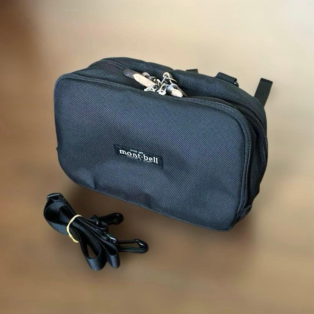 モンベル 3ウェイキャリーボストンバッグリュック ウエストポーチ 出張旅行 黒