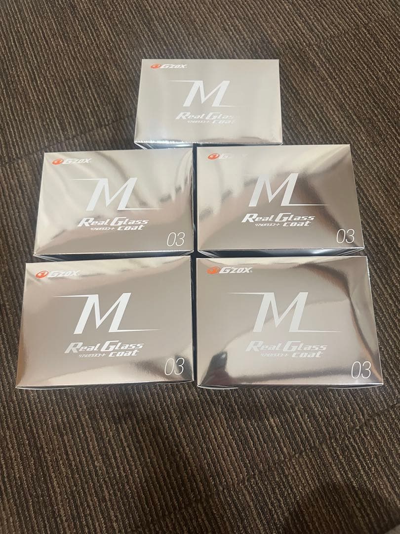 G'zox リアルガラスコート M コーティング剤 新品未使用品　5個セット品