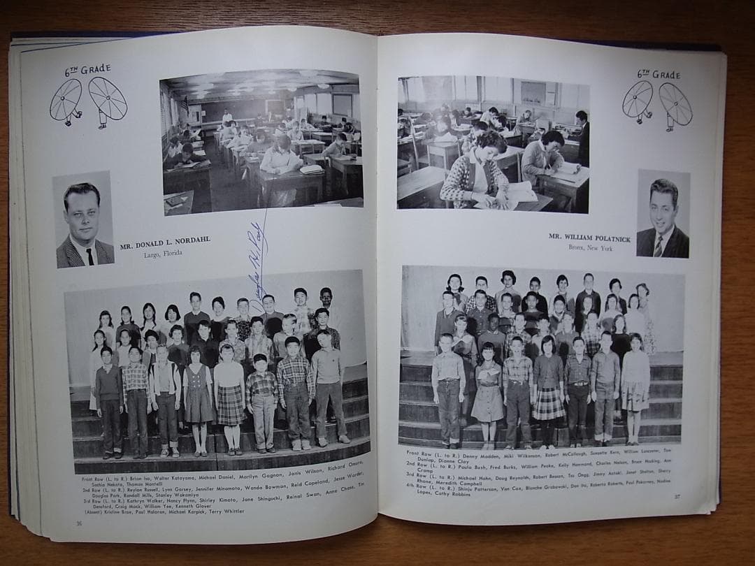 1962年米軍ワシントン・ハイツの代々木スクールの年鑑アルバム