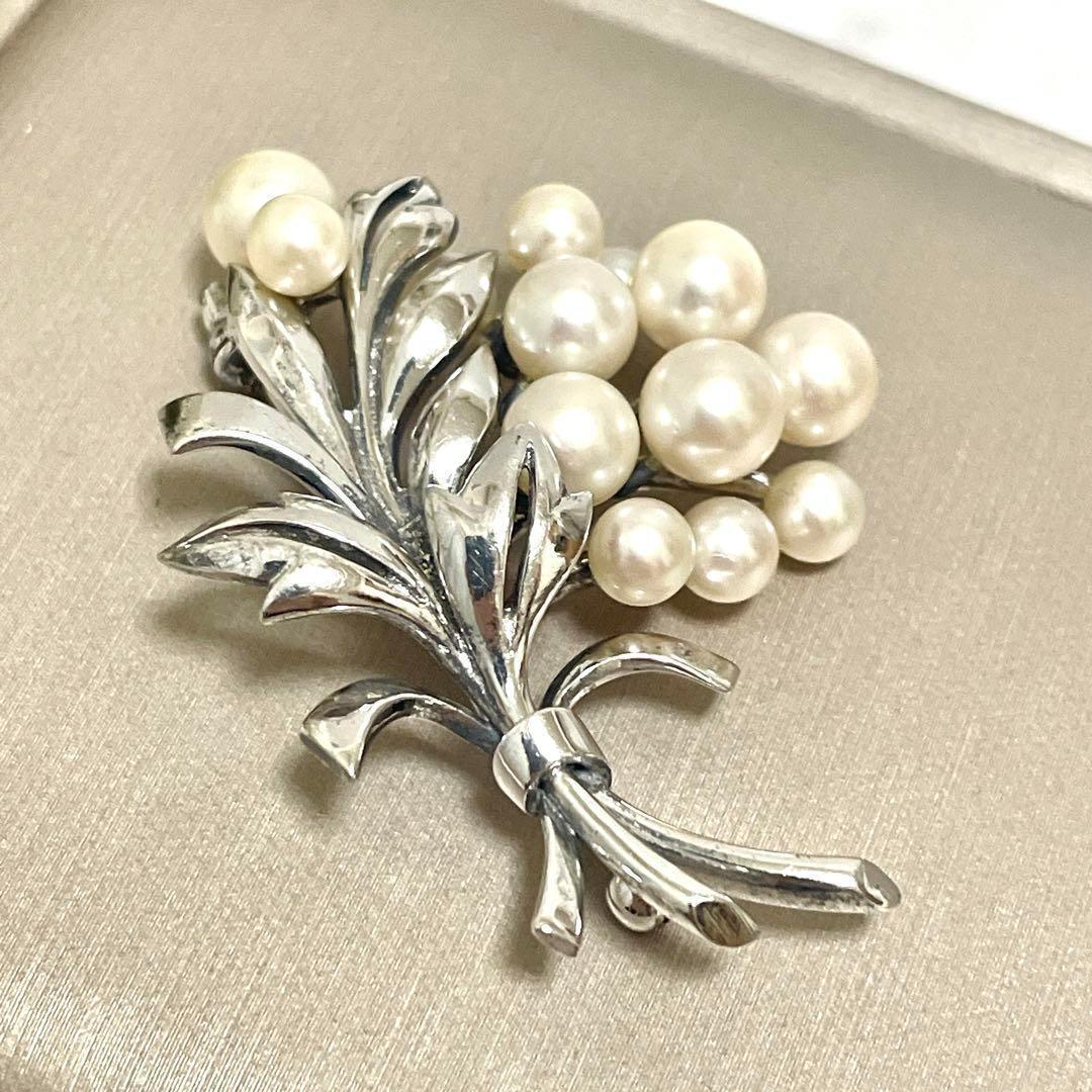 希少✨皇室御用達 MIKIMOTO ミキモト アコヤパール ブローチ コサージュ