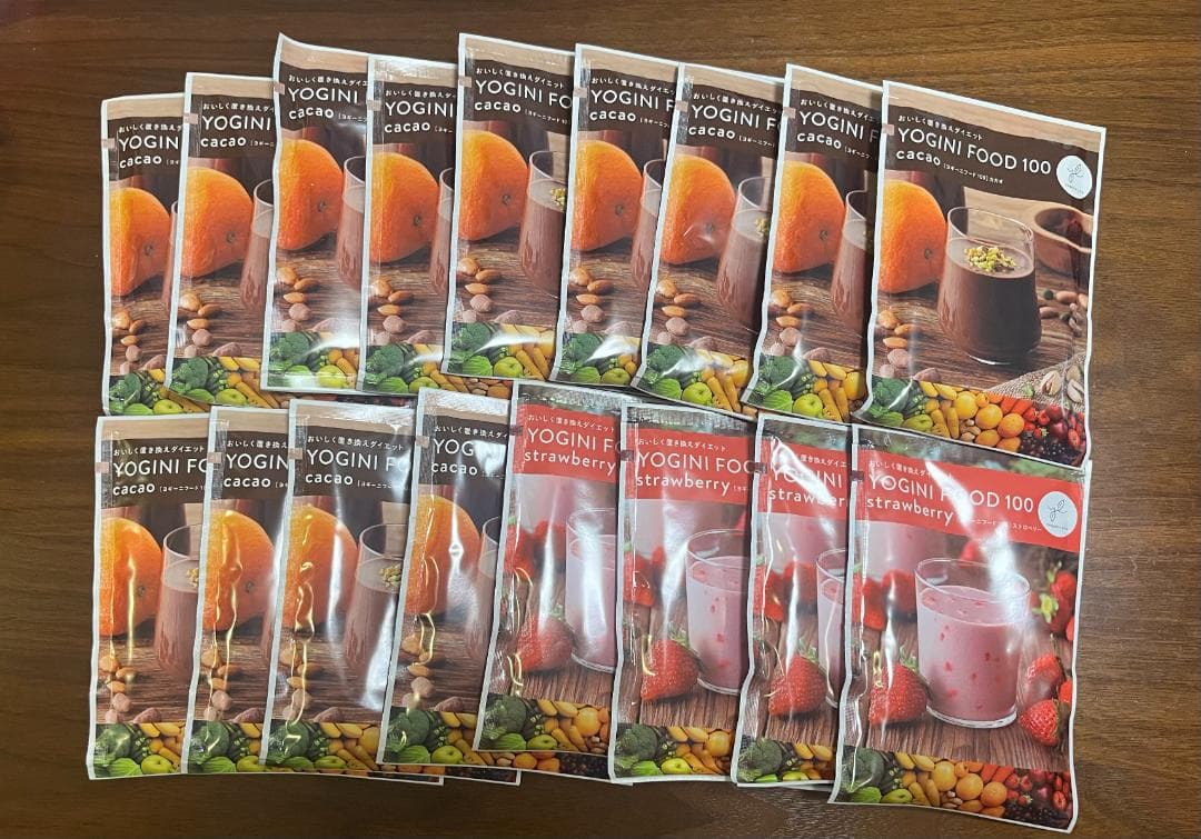 【17袋セット】ヨギーニフード カカオ13袋・ストロベリー4袋