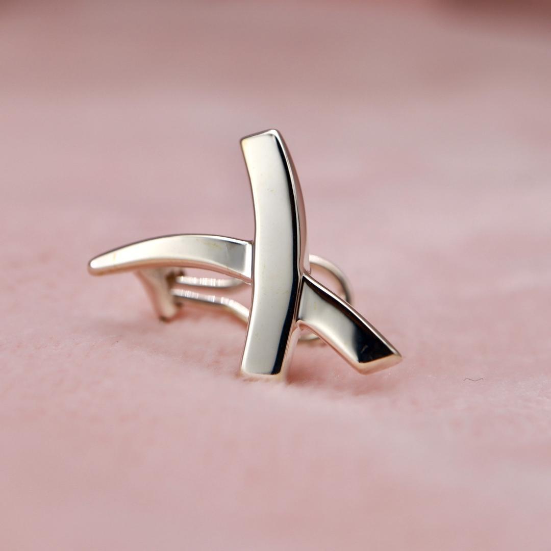 【未使用品】ティファニー グラフィティX キス ピアス シルバー 925