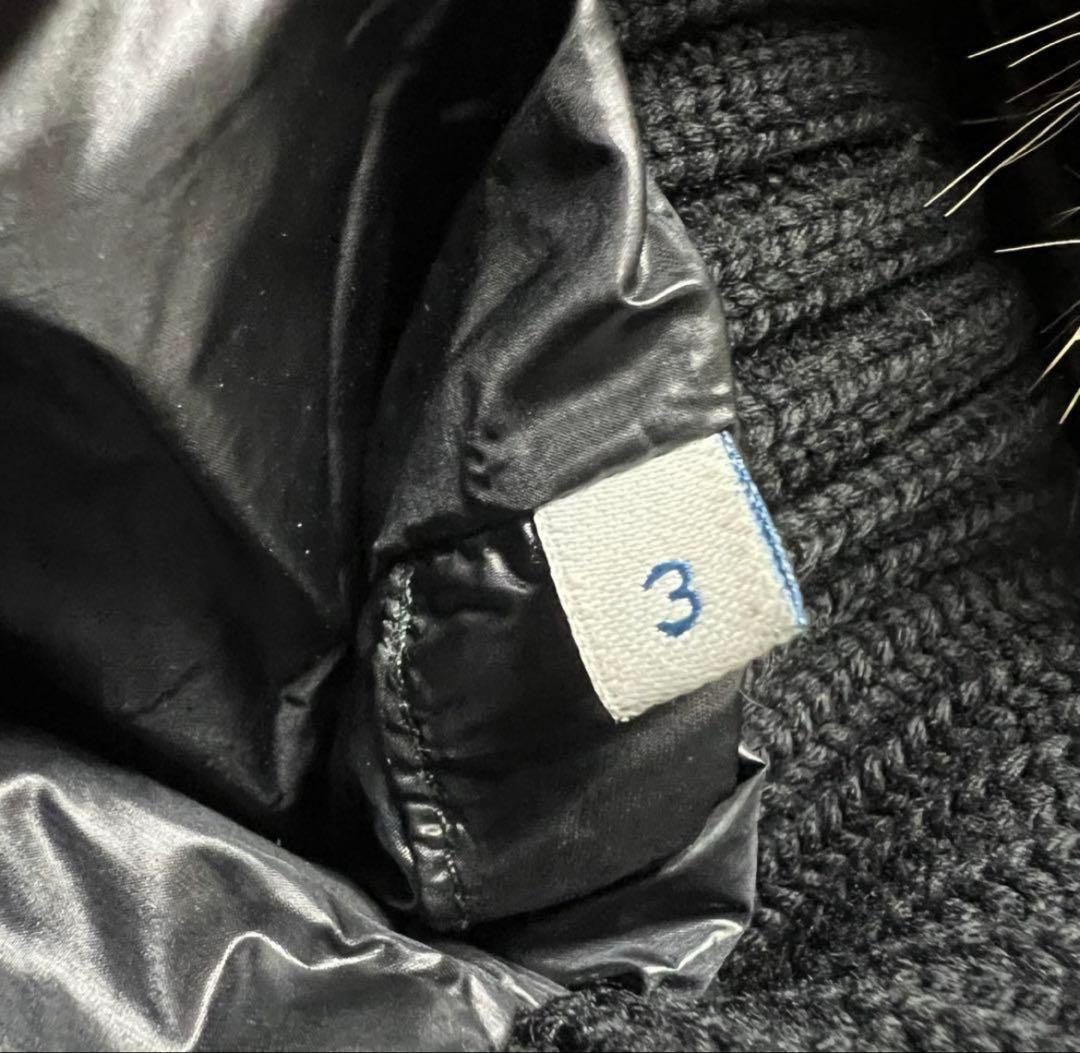 【美品】モンクレール　ヒューベル　サイズ3 ブラック