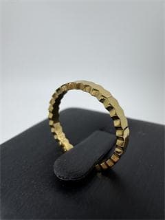 《日本製18金》K18ゴールド 六角形リング1.26g 9号 即日発送