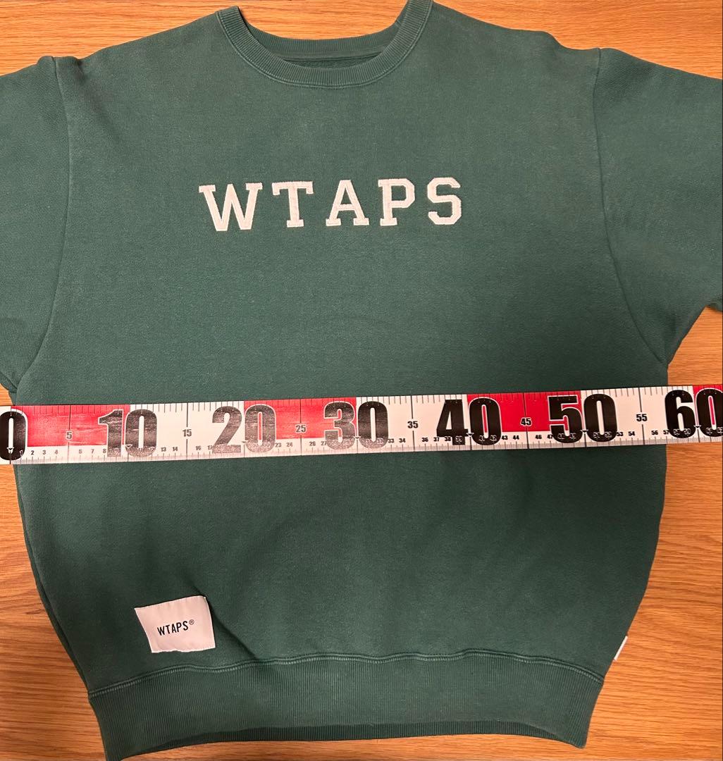 WTAPS スウェット　刺繍ロゴ　COTTON
