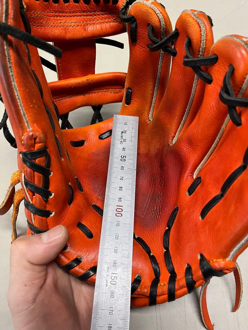 タマザワ　玉澤　軟式　グローブ　内野手　右投げ　オレンジ