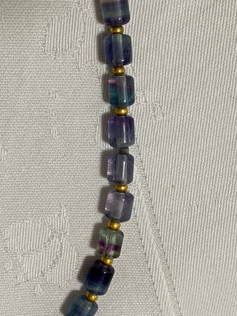 CHRIO クリオ スーパーネックレス フローライト 天然石 SN 65㎝