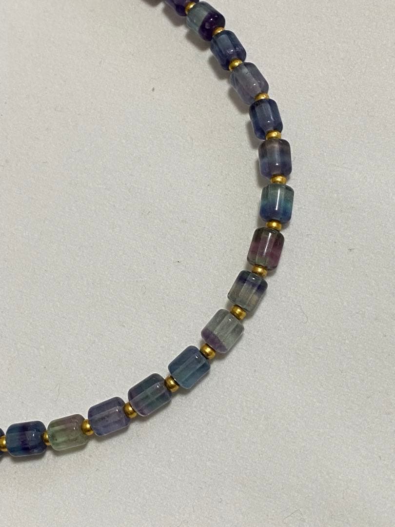 CHRIO クリオ スーパーネックレス フローライト 天然石 SN 65㎝