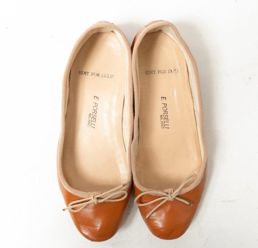 価格3万円●E.PORSELLI EDIT FOR LULU バレエシューズ36