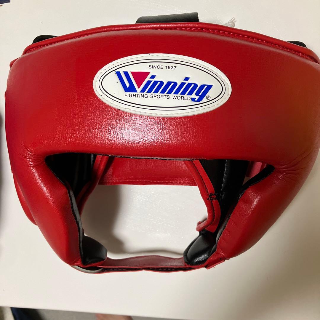Winning アマチュア試合用ヘッドギア 赤 青
