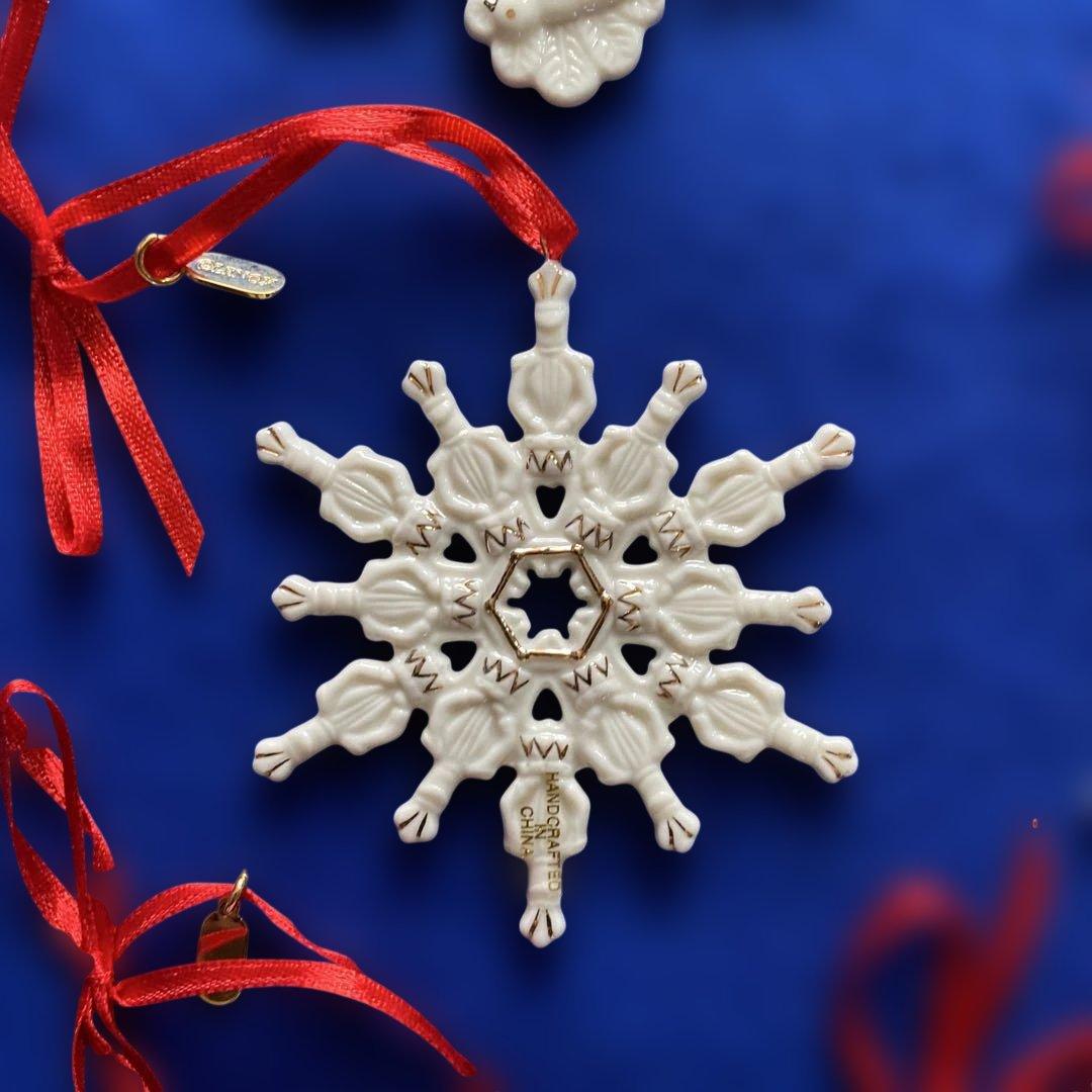 レノックス社製　雪の結晶オーナメント12個セット