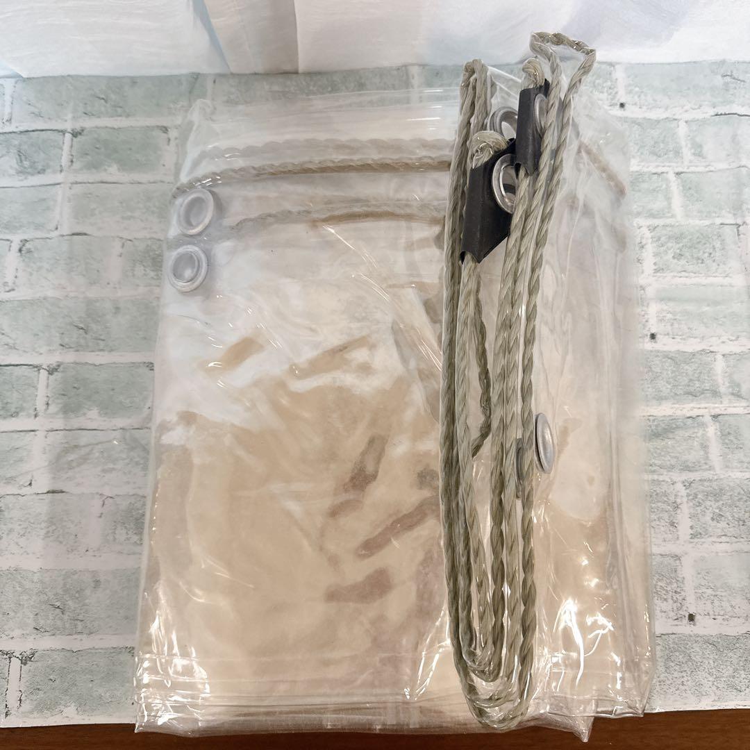 そ　クリアタープ 金属製　グロメット　結束ロープ防水 防塵 丈夫　3×2.5m