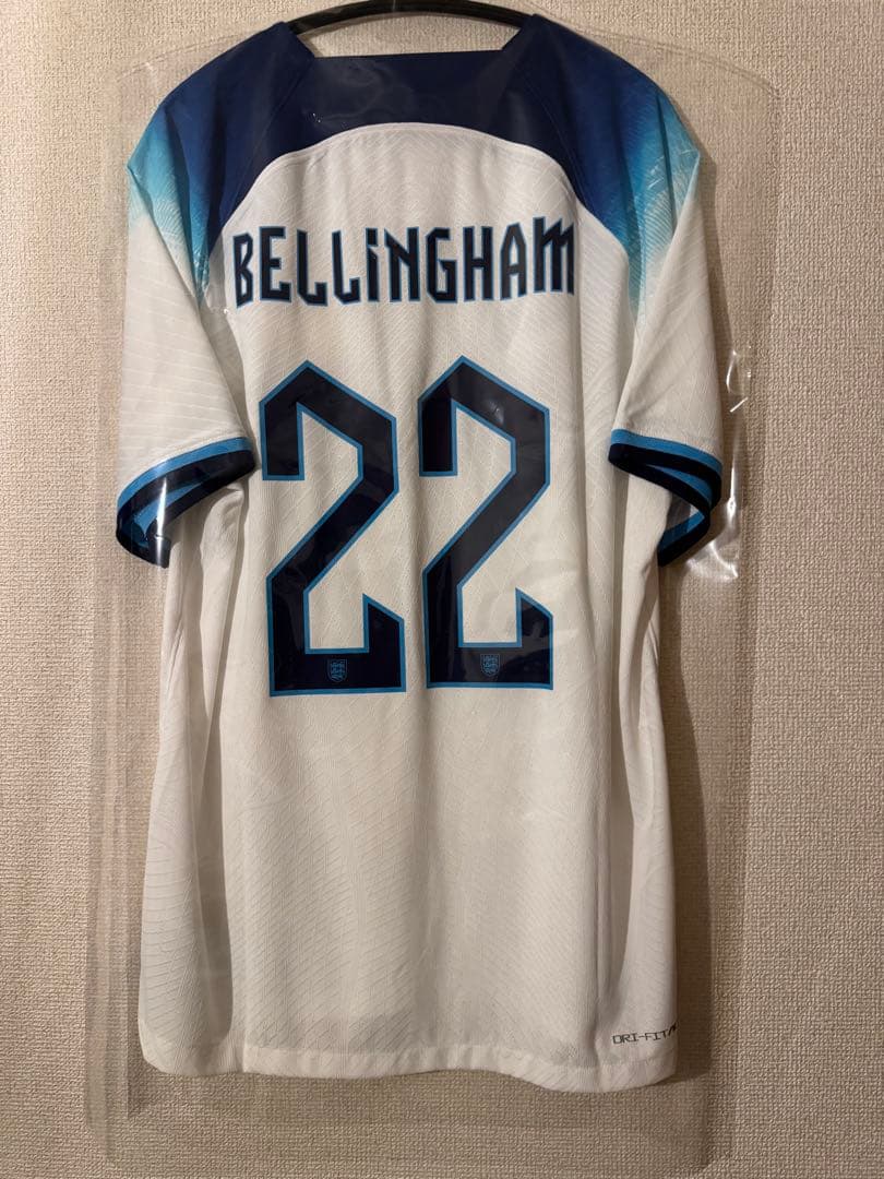 正規 中古 極美品 オーセンティック イングランド 22/23 ベリンガム L