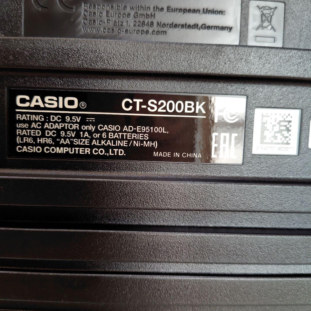 CASIO CT-S200BK 電子キーボード 61鍵