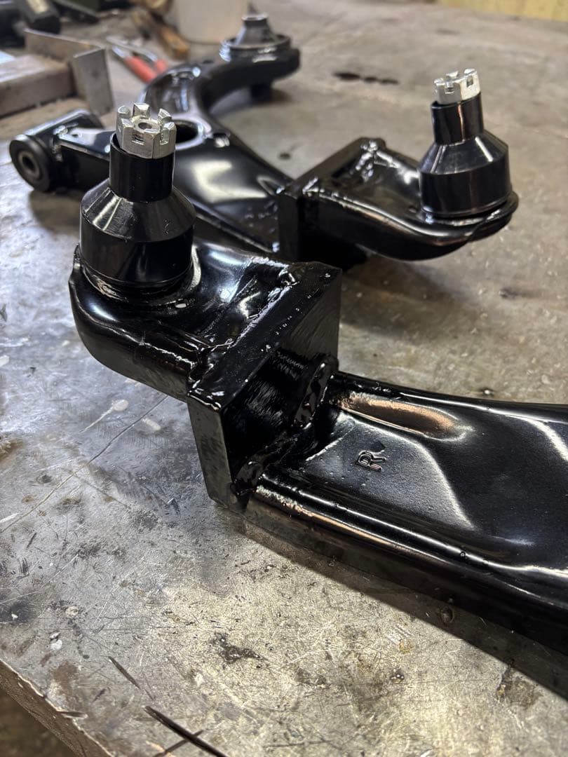 加工ロアアーム　ダイハツ　ムーブ　タント　コンテ　ココア　上げ加工