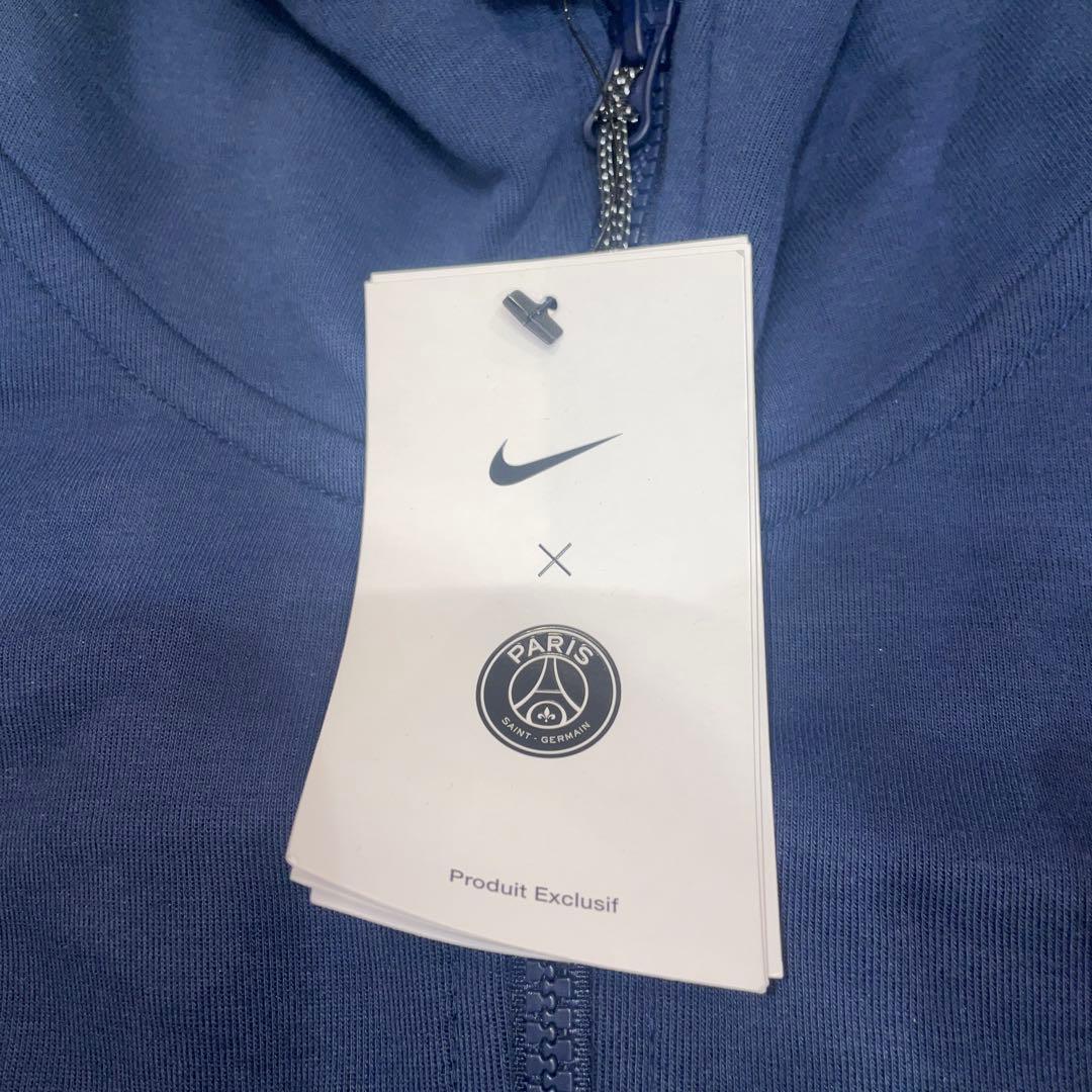 PSG ナイキ テックフリーススルースウェット- ダークブルー　X L