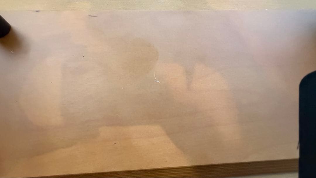 【中古】amesoba　デスクシェルフ　ダークウォールナット×ブラック