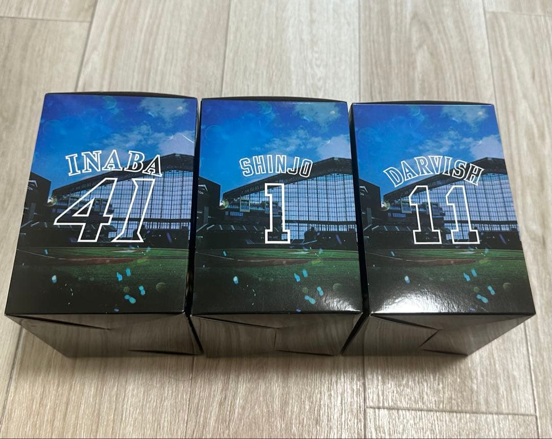 稲葉篤紀、新庄剛志、ダルビッシュ有 ボブルヘッド3体セット