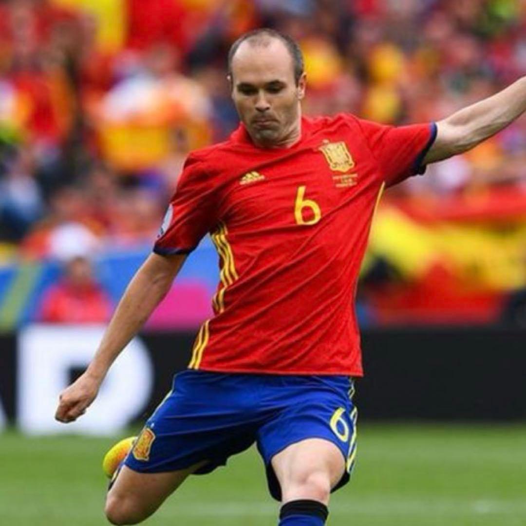 スペイン代表 2016欧州選手権 イニエスタ ユニフォーム ヴィッセル神戸