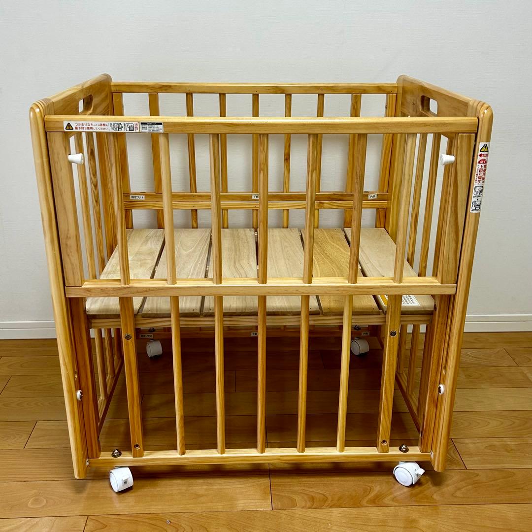 【送料込み】KATOJI カトージ ミニミニベビーベッドⅡ ナチュラル