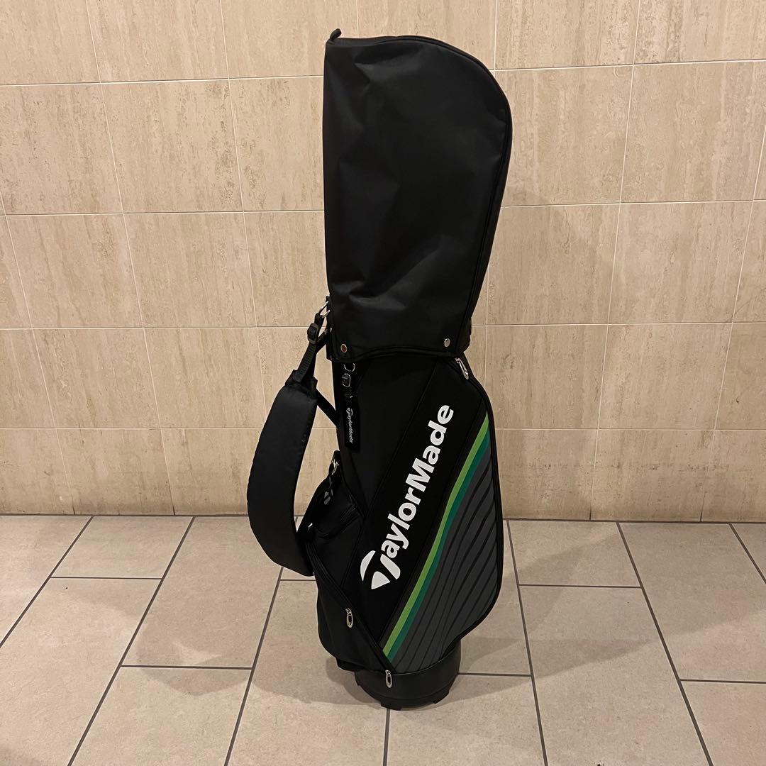 TaylorMade キャディバッグ 黒/緑 ゴルフ テーラーメイド グリーン