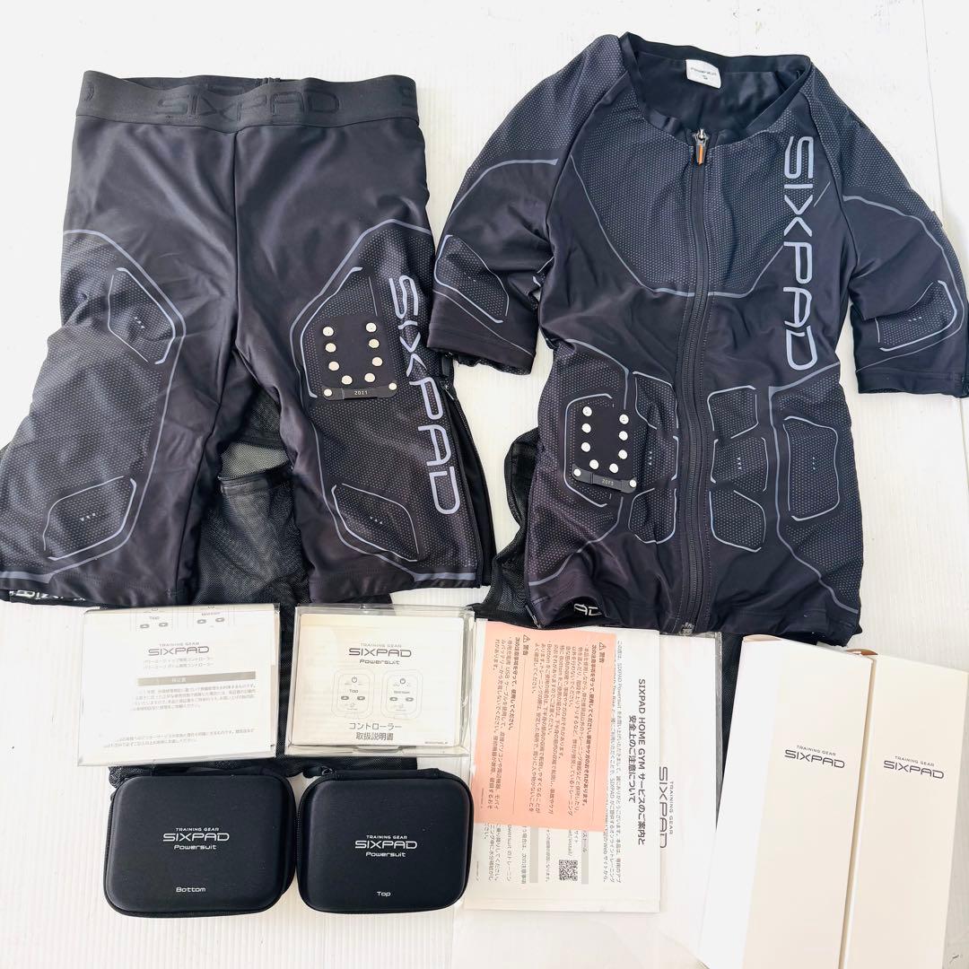 【美品】SIXPAD パワースーツ上下セット トップS／ボトムM Women's