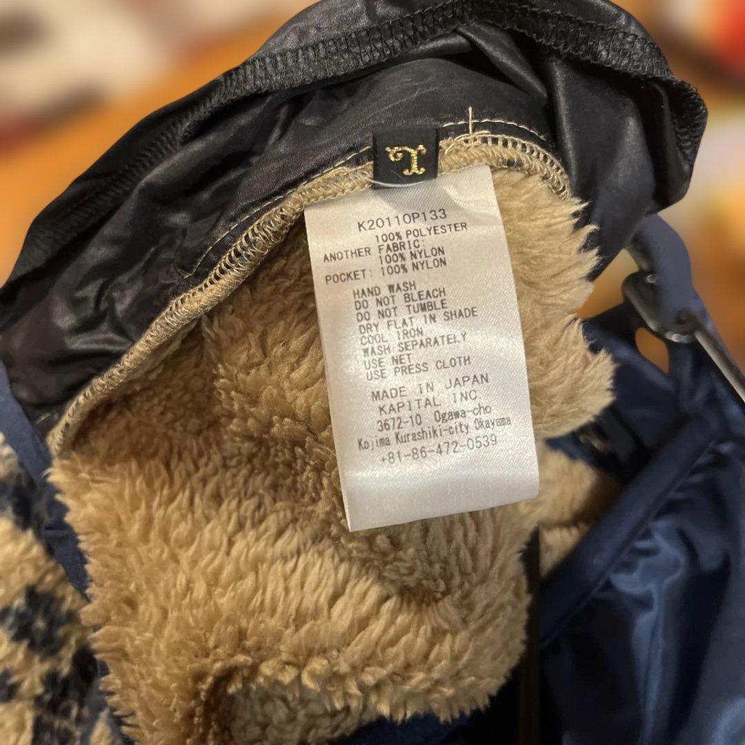 KAPITAL キャピタル ダマスクストライプ柄 フリース　オーバーオール L