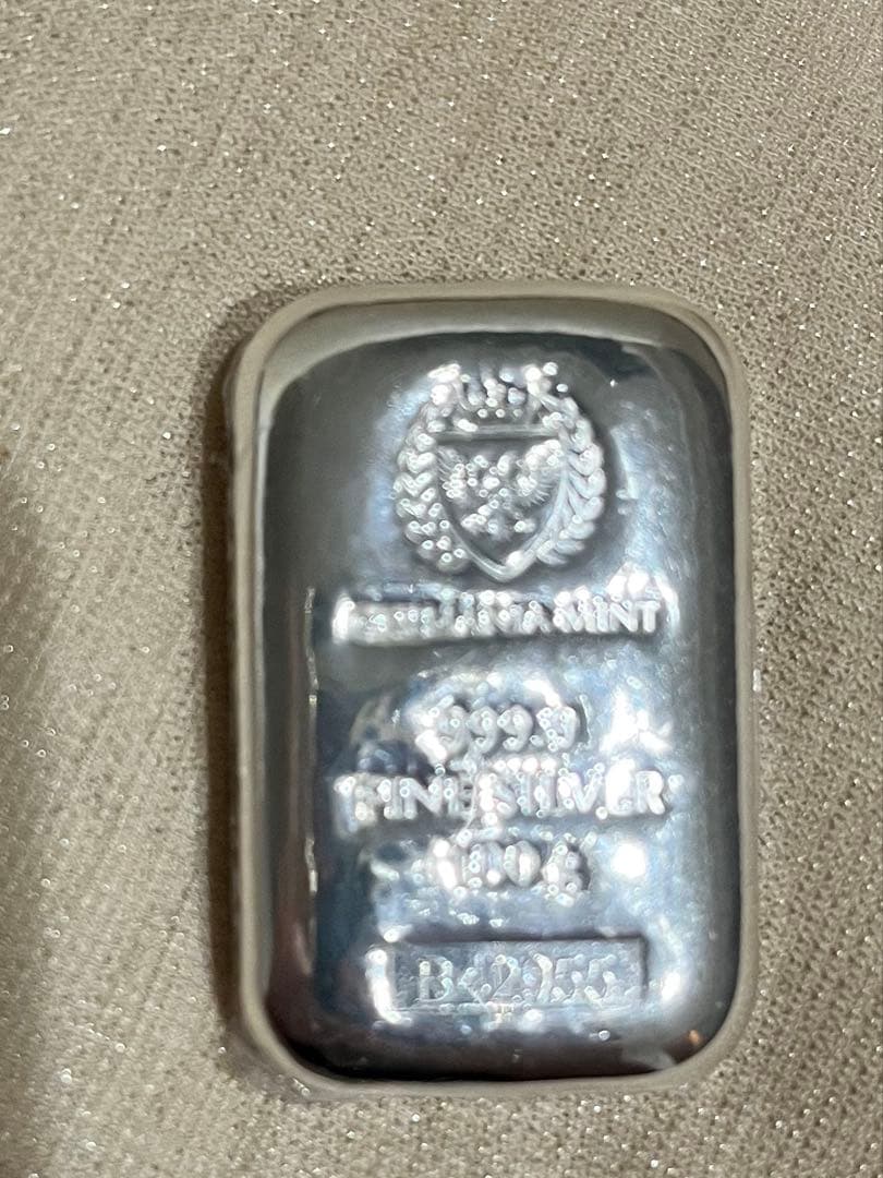 ポーランド ゲルマニア 純銀100g キャスト バー