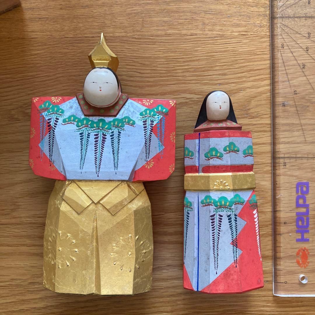 雛人形 一刀彫