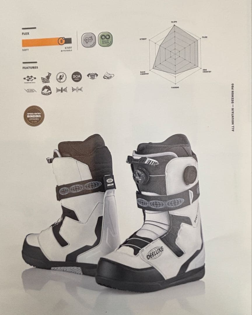 DEELUXE DEEMON PRO スノーボードブーツ GREY 26.5