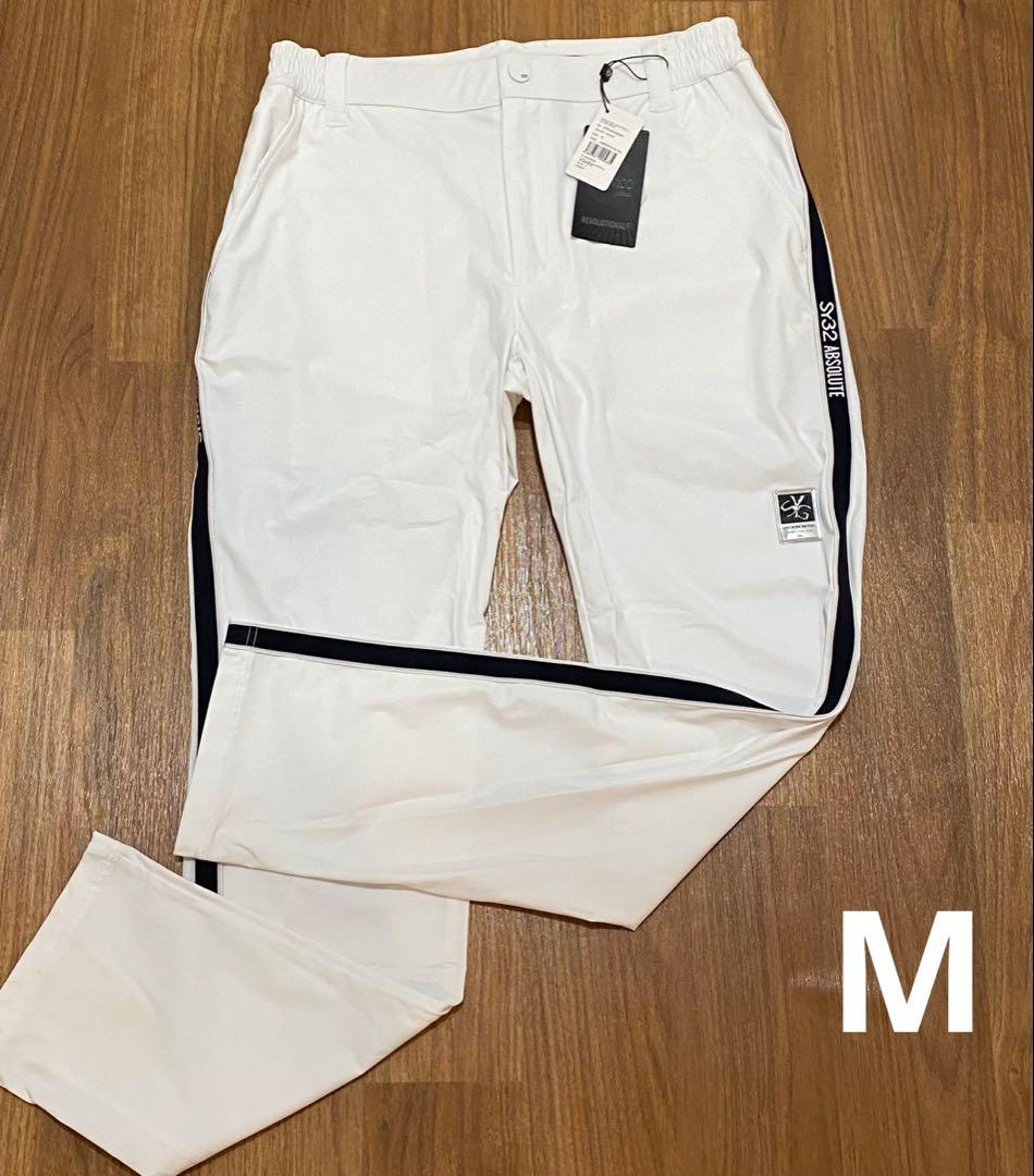 【SY32 SWEET YEARS】メンズ ストレッチパンツ M ホワイト